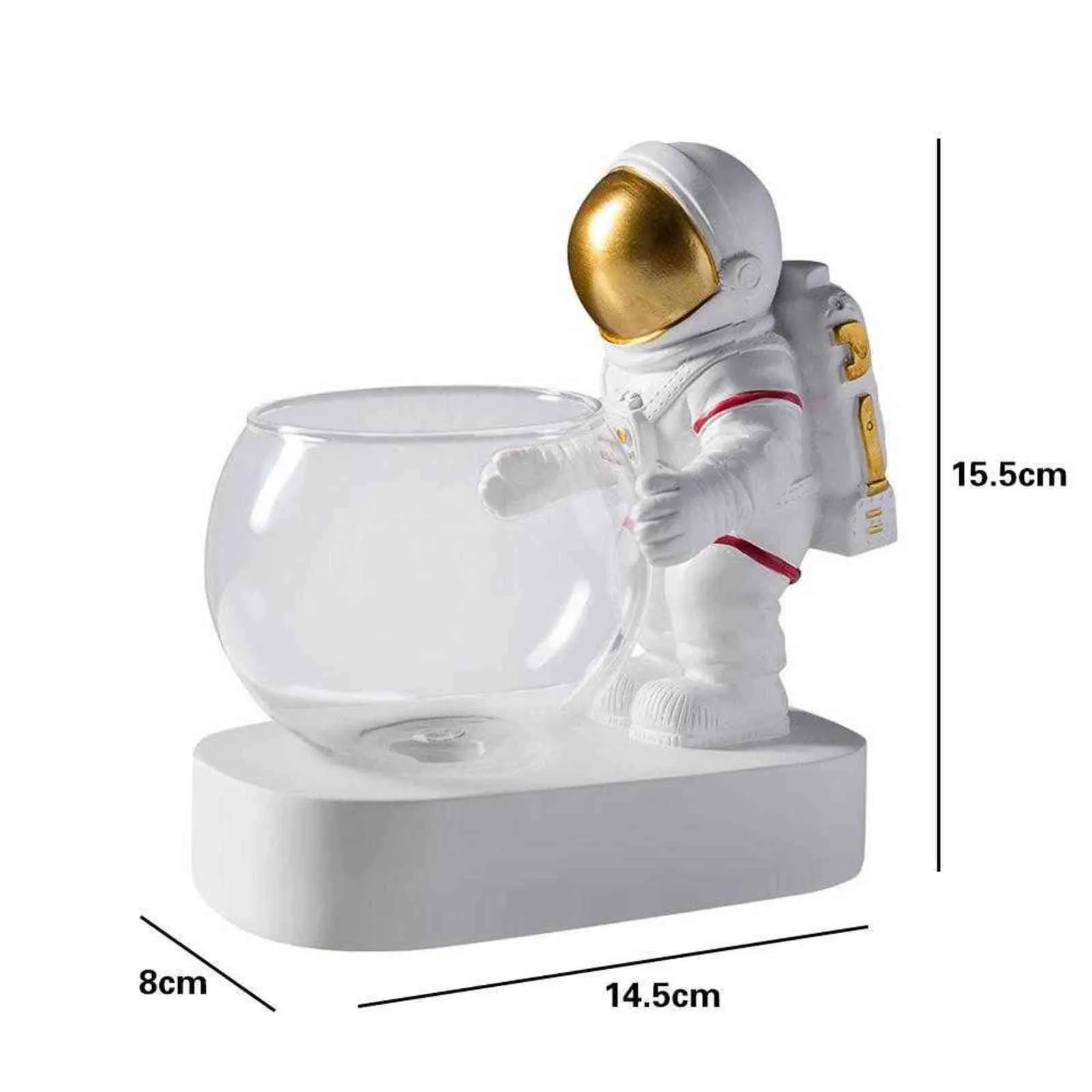 Space Nordic Space Astronaut Terrarium Idroponico Vaso Decorazione Vintage Flower Pots Plant Casa Bonsai Decor Bonsai H9130015