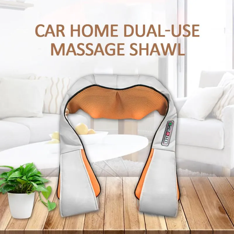 Nekmassageapparaat Elektrische massage Shiatsu Rugschouder Lichaam U-vorm Sjaal Infrarood Verwarmd Kneden Auto Thuis Massager 2021244u