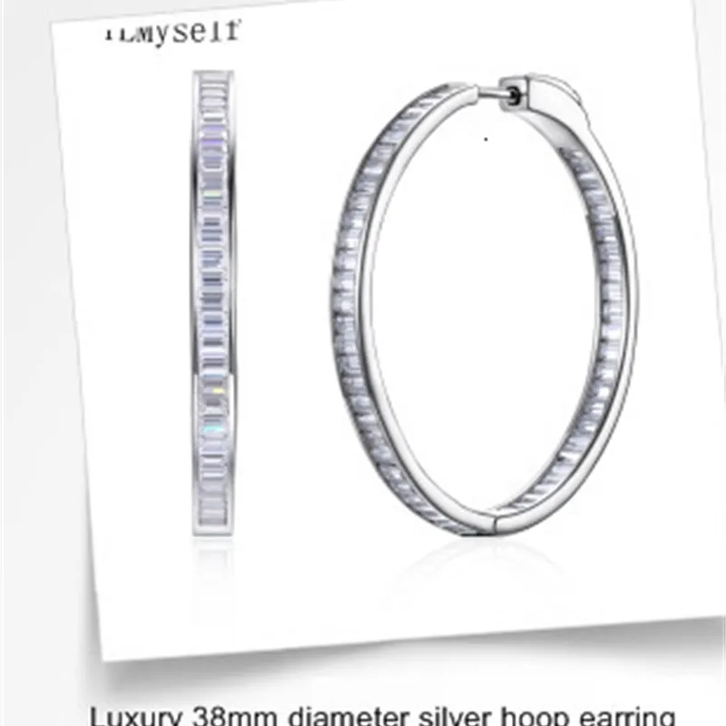 100% Garanter Real 925 Sterling Silver 41 / 45cm Tennis Halsband 3 / 4mm Zircon Chain Women Engagement Bröllop Choker Fine Smycken