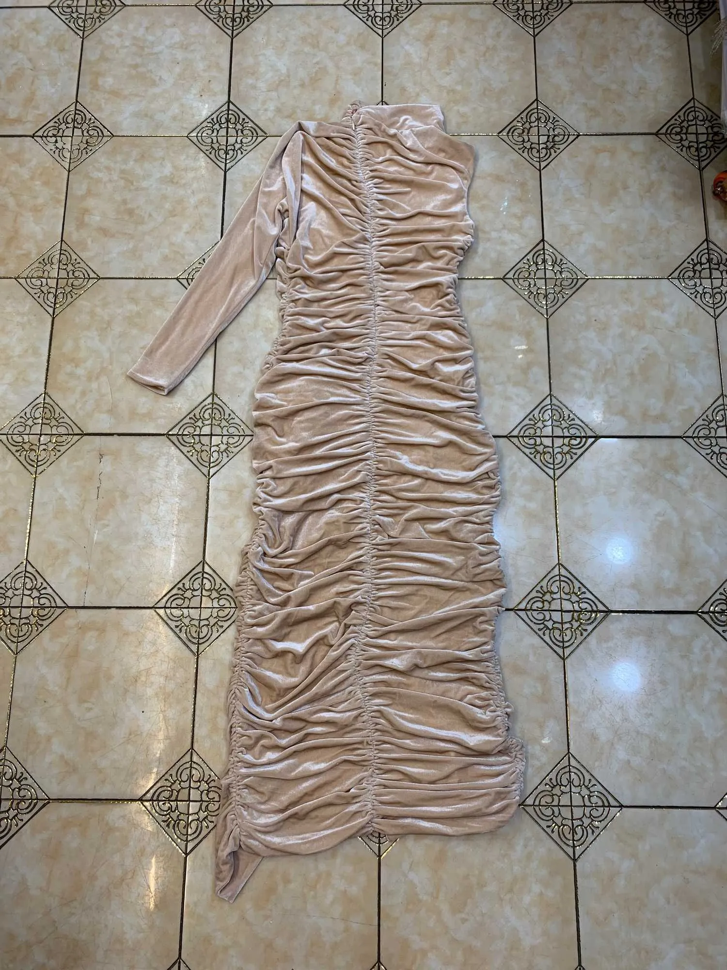 Ocstrade Celebrity Long Party Robe Arrivée Draped Sleeve BodyCon Summer Women High Neck Club 210527