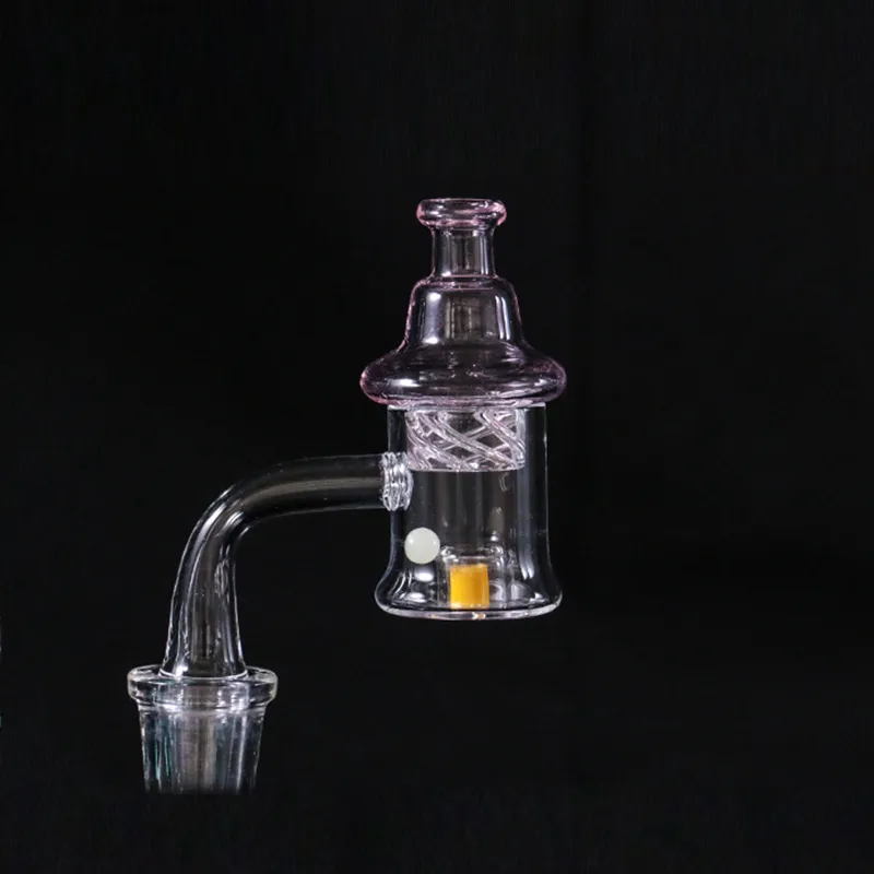 New Quartz Banger Nail 14mm 18mm Male Joint Smoking Accessaries With Vuliauvuliau Bulge Colors Glass Bubble Spinning Carb Cap and Terp Pearl for Dab Rig Glass Bongs