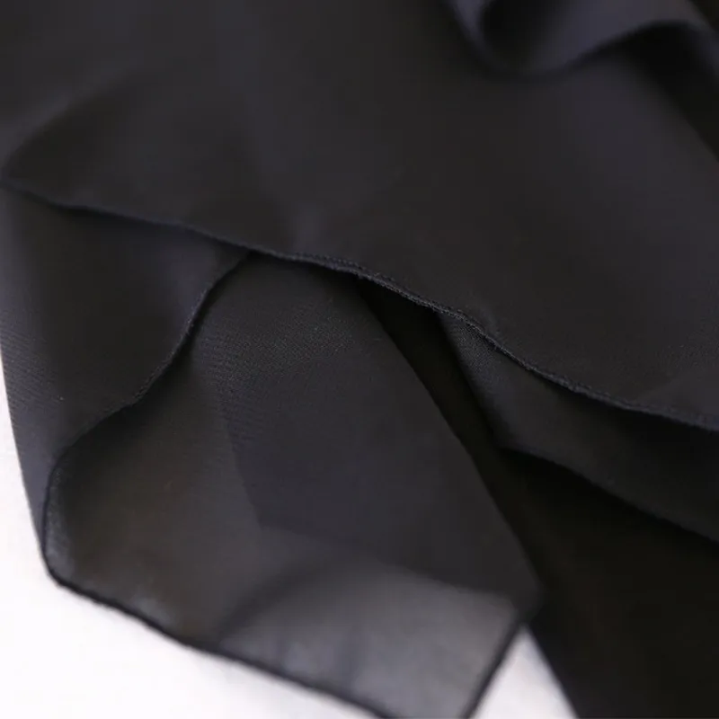 Женщины Нерегулярная шифоновая юбка Удлинитель A-Line половина расширенной юбки Удлинитель 210309