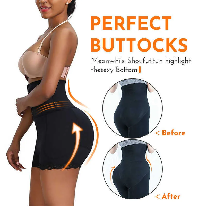 Liftare Shapewear Waist Body Underkläder Shaper Pad Ocks Underkläder Butt Hip Enhancer Fake Shapwear Kort tryck upp