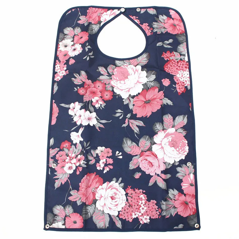 Adult Bib Waterproof Anti-oil PVC Detachable Bib Adult Mealtime Cloth Protector Disability Aid Aprons 201007