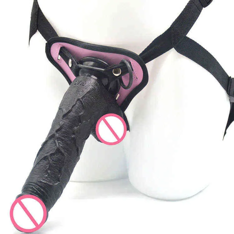 NXY Dildos tragen simulierte Penis Erwachsene Produkte Paar Spaß Spiele Sex Toys Orgasmus Stick Anal Plug Leder Hosen 0221