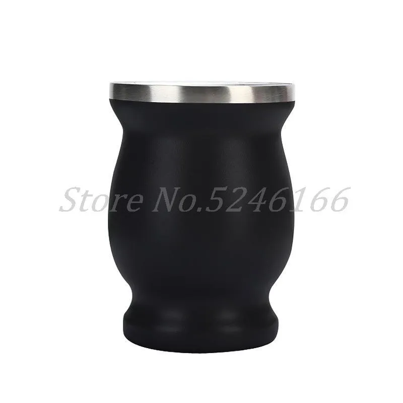 أكواب 8oz yerba mate natural natural gourd tea cup tainless steel bombillas straw becher mit strohhalm272o