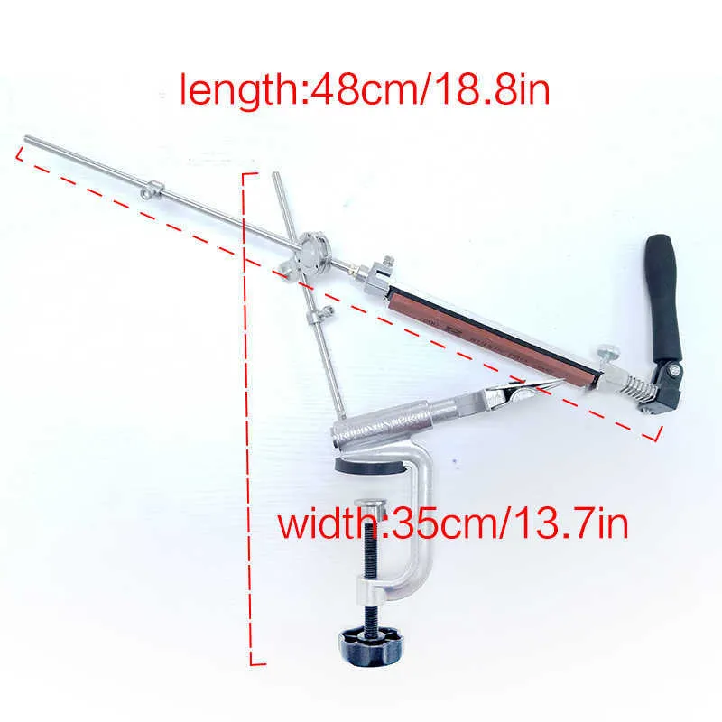 120-10000grit RUIXIN 4 générations Aiguiseur d'angle fixe Système d'affûtage de couteaux en métal Pierre à aiguiser avec pierres 210615