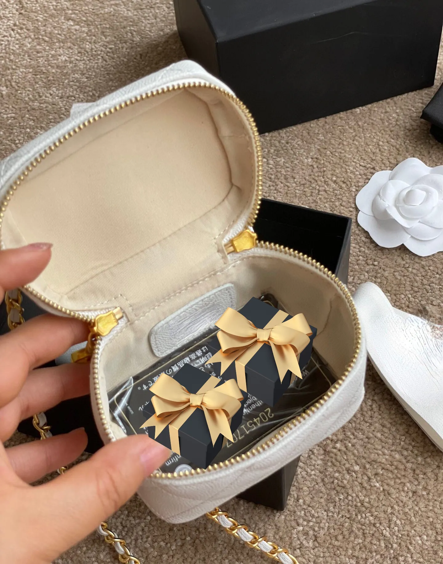 Luxuriöse Mini-Umhängetaschen aus gestepptem PU-Leder für Damen 2021, niedliche Schultertasche, Reisekette, Geldbörsen und Handtaschen