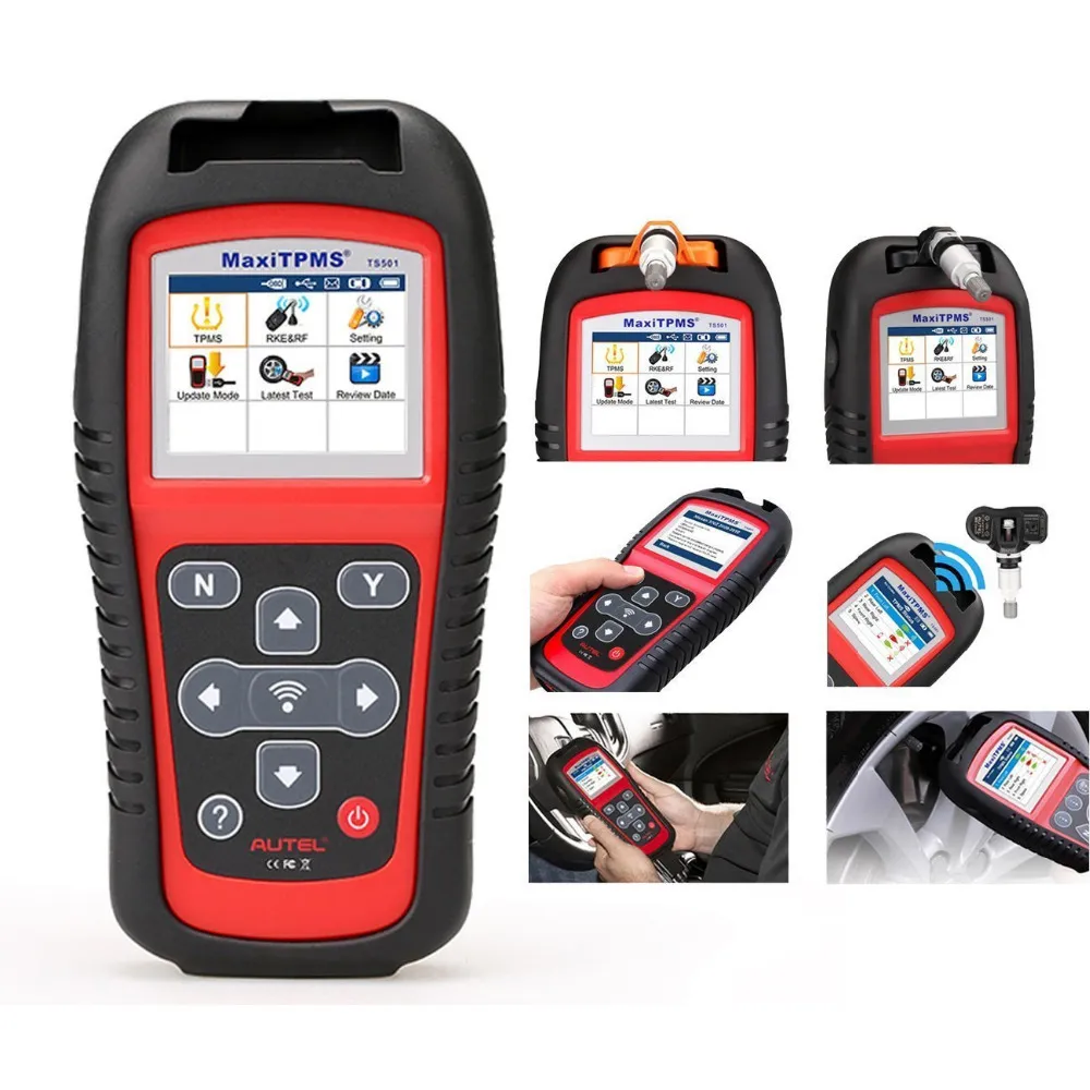 MaxiTPMS TS501 Strumento diagnostico auto TPMS Attiva i sensori TPMS Leggi i dati del sensore Programmazione del sensore TPMS Verifica chiave FOB OBD226O