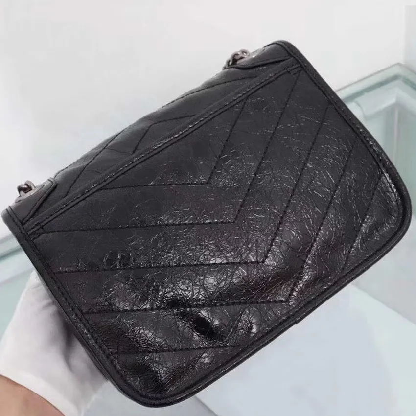 7A+ NIKI baby size women bag soft cowhide leather crossbody purse Luxurys Designers Bags 2021 black chain shoulder clutch Classic Fashion Designer envelope wallet