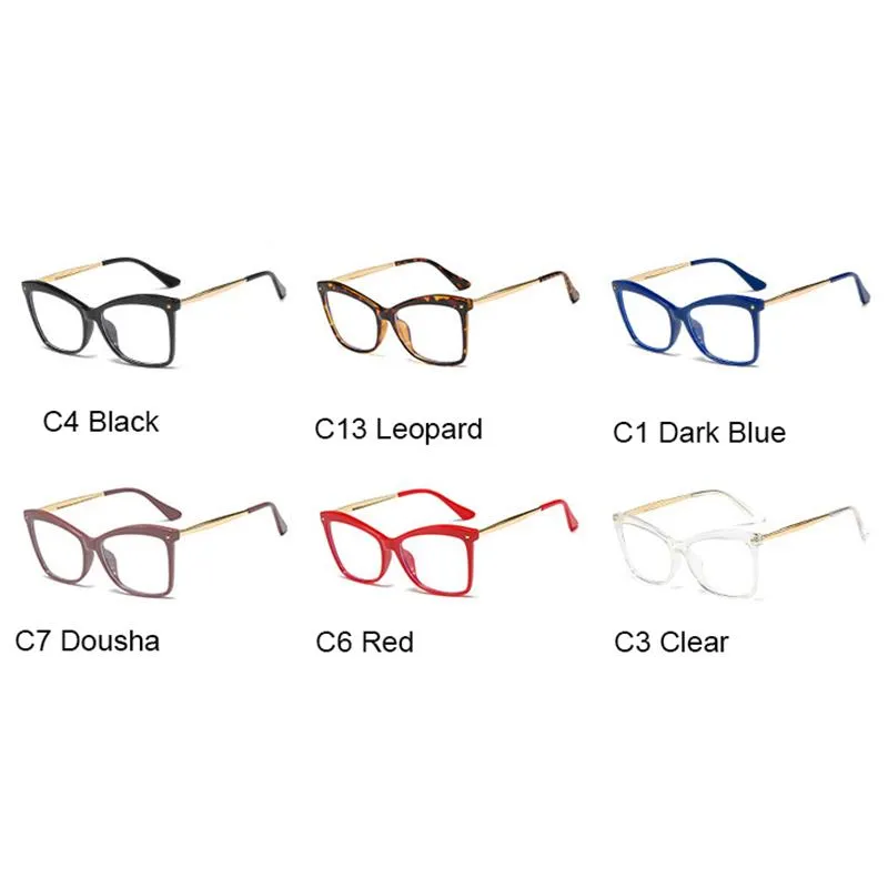 Солнцезащитные очки кошачьи глаза черные очки рамки женщины мужски компьютерные очки негабаритные оптические очки, чтение Gafas Lunette от 0 до 6 0351r
