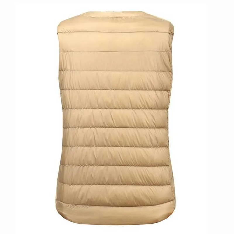 Bang Brand 7XL 8XL Large Size Waistcoat Women's Warm Vest Ultra Light Down Women Portable Sleeveless Winter Liner 210909