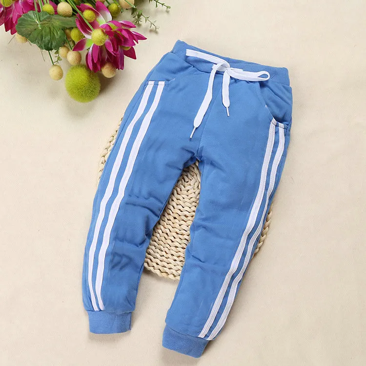 Spring Autumn Children Trousers for Boys Girls Kids Cotton Casual Sport Long Pants Sweatpants for 2 to 6 Years Kids