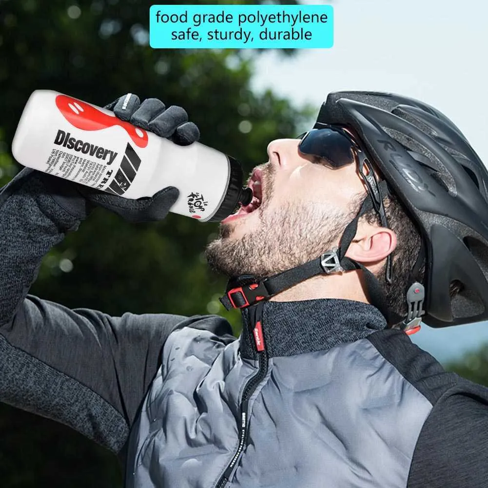Bouteille d'eau de vélo de 650 ml, bouteille d'eau de vélo de montagne, bouilloire de cyclisme en plein air, portable avec porte-bouteille, accessoire de vélo Y0915