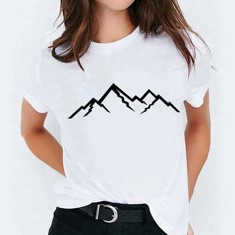 T-рубашки вершины для женщин Акварель перо птица мультфильм 90-х годов повседневная печать леди женская графика футболка женские женские футболки женские TEE футболка X0628