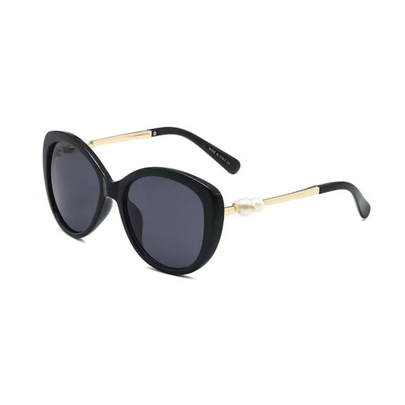 Sonnenbrille Familie findet 2021 Frauen polarisiertes Katzenauge übergroße Brillen UV400 Fashion Pearl C und Letters283n