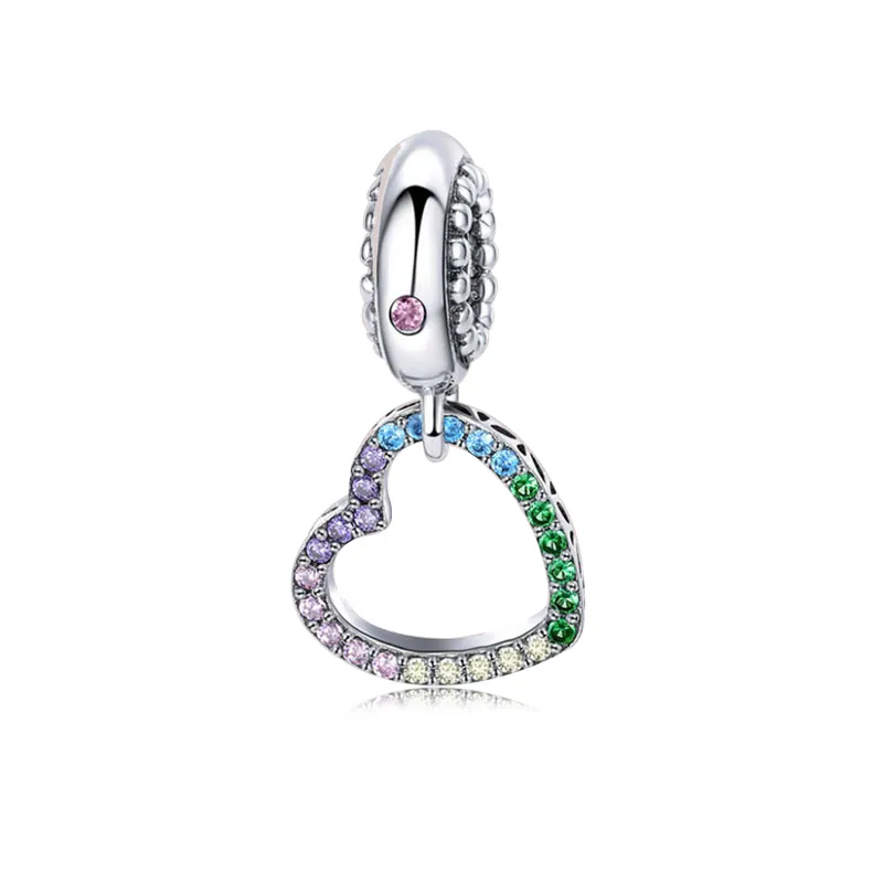 Yeni Kalp Fırıldak Ayı Tilki Taç Moom Aşk Kolye Boncuk Fit Orijinal Pandora Charms Gümüş Renk Bilezik Kadınlar Takı