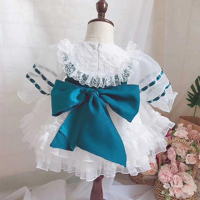 Petites filles robes espagnoles bébé anniversaire Lotia robe blanche infantile baptême robes de bal mes filles Boutique vêtements 210615