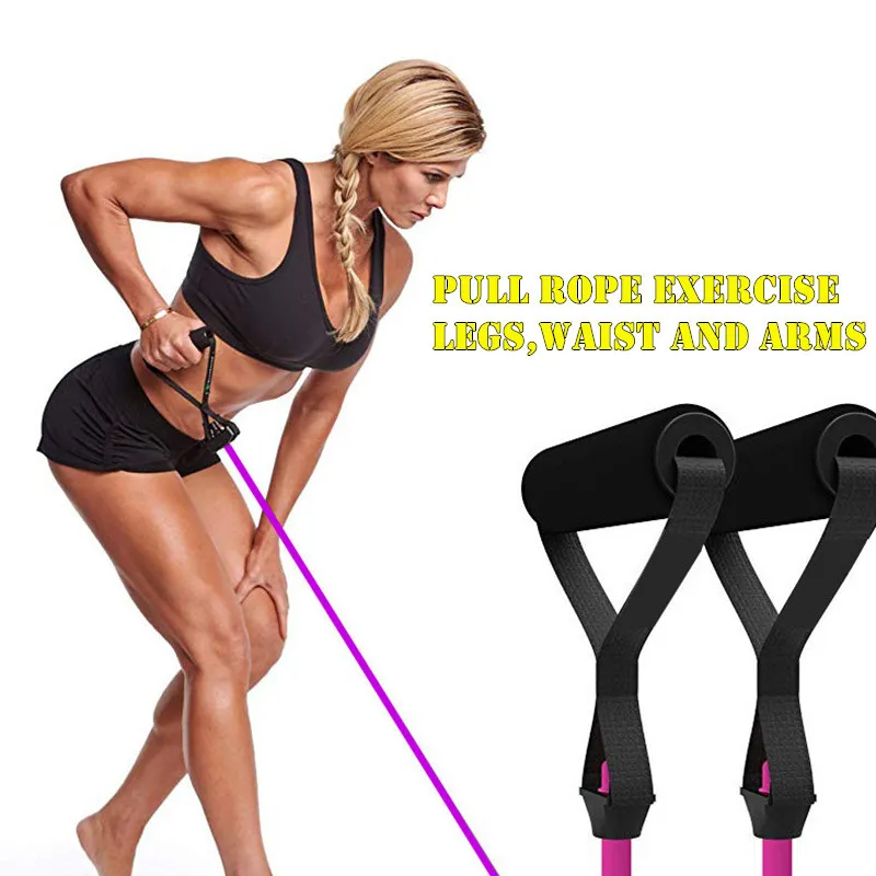 Multifunction Push Up Stands Rack Board With Resistance Ropes Body Building Fitness Exercise Tools Training Gym Exercise X0524