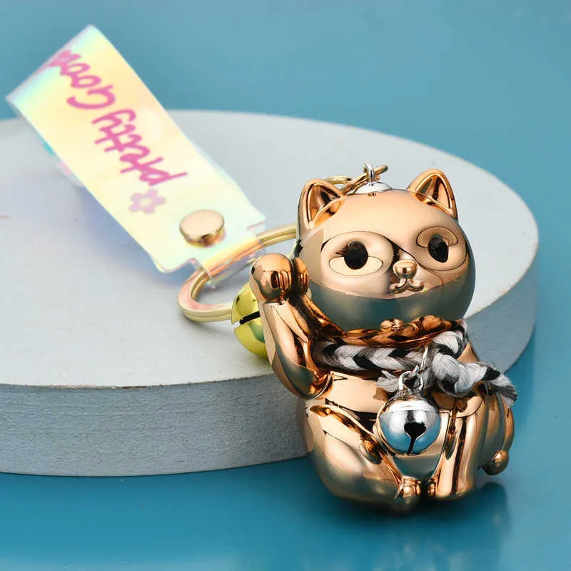 Nuove donne uomini gatto fortunato portachiavi bambola animale portachiavi portachiavi portachiavi gioielli all'ingrosso carino gioielli di lusso G1019