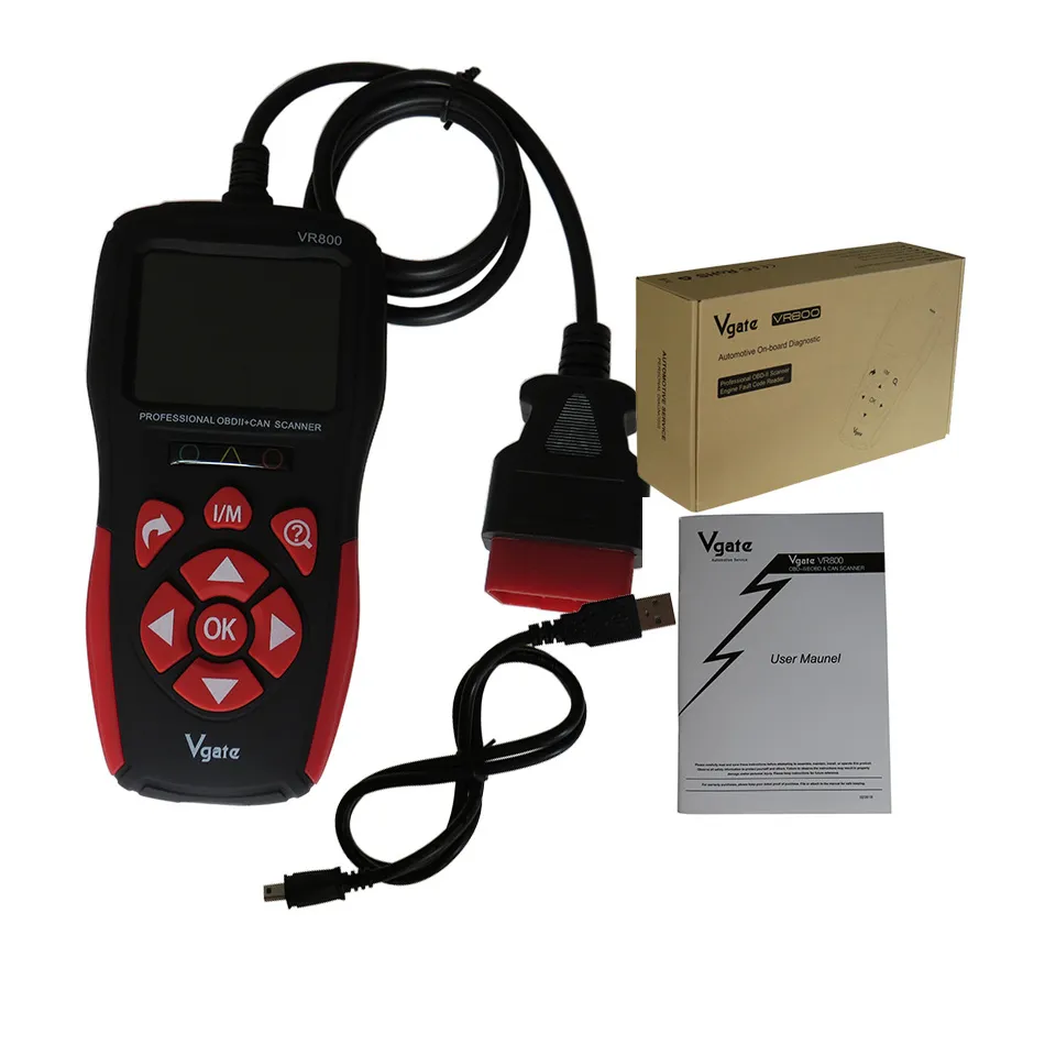 Leitores de Código Versáteis de Fault OBD2 Scanner VGate VR800 OBD 2 Carro Ferramentas de diagnóstico para caminhões leves / SUV / minivan / híbrido vendido Auto