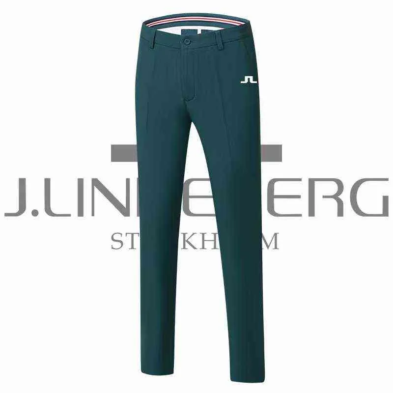 Herfst Winter Heren Golfbroek Dikke Vierweg Stretch Effen Kleur Sport Casual Broek Hoge Kwaliteit Golfkleding 220108