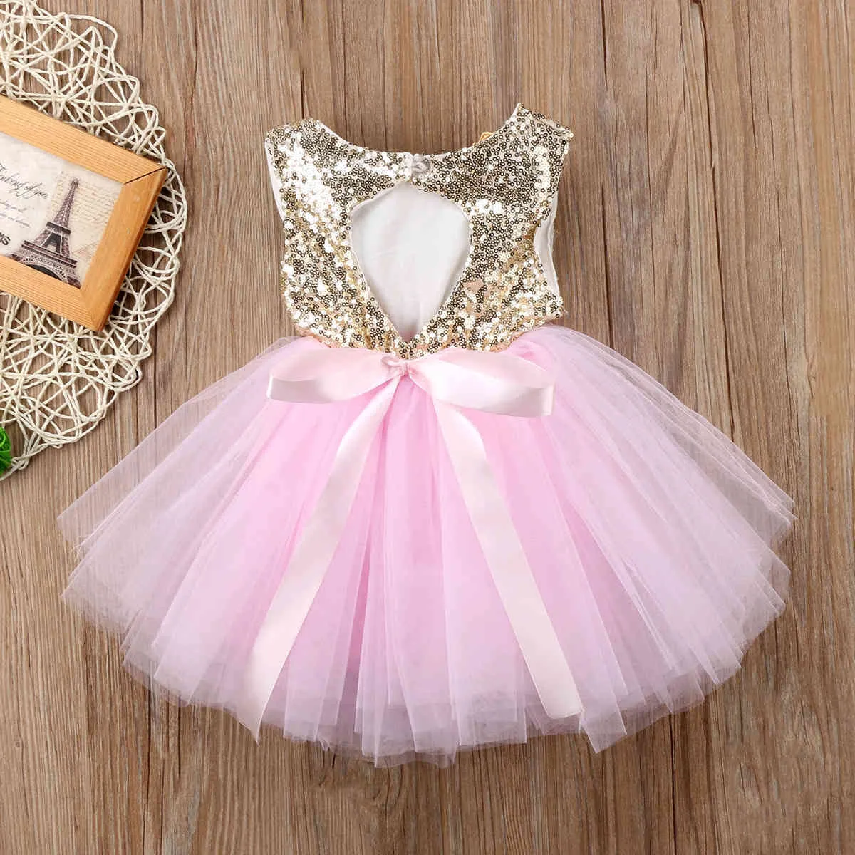 $ 50-25 1-5y Princess Kids Dress Dress Dla Dziewczyn Fancy Ślubne Cekiny Party Urodziny Chrzest Es Girl 210515