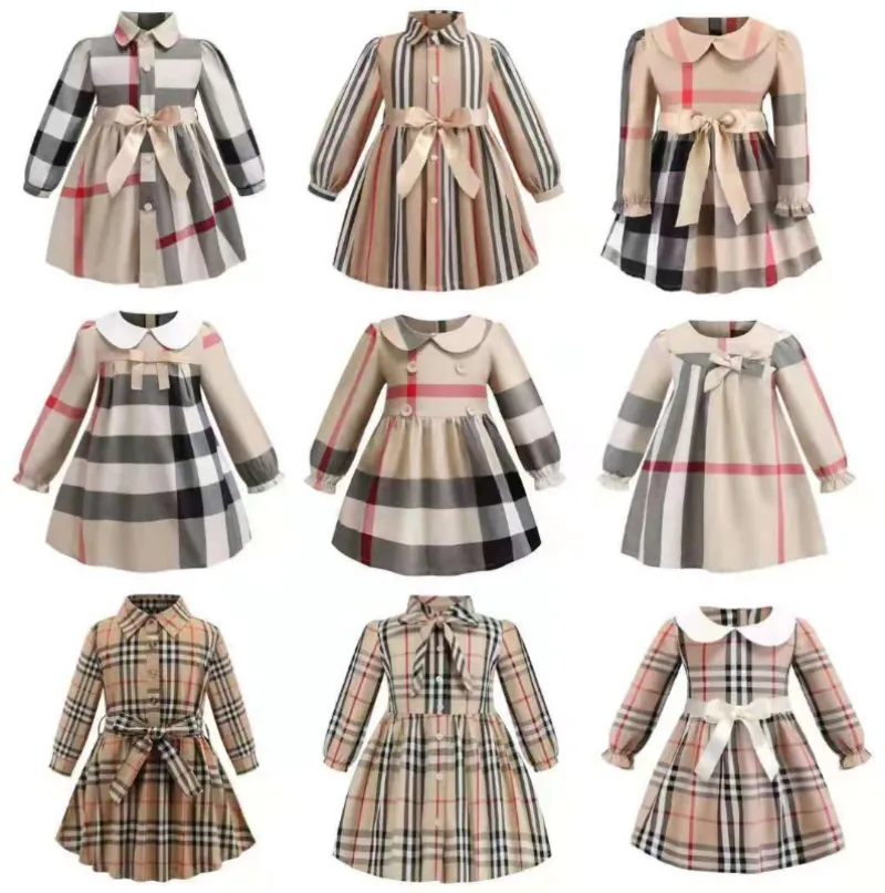 Detaliczna palec dla dzieci sukienki księżniczki sukienki przyczynowe dzieci projektanci mody ubrania dzieci butique odzież 5644061