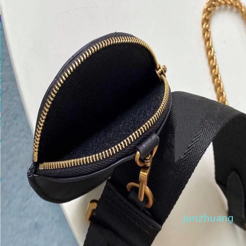 Projektantka- Bag w torbie mody kombinacja okrągłej monety torebki mini skórzana portfel Crossbody Bags242n