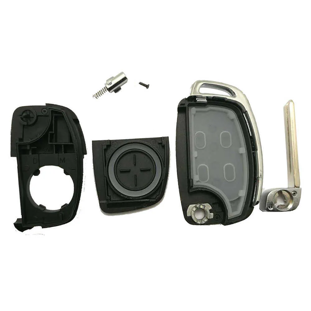 قابلة للاستبدال CAR CAR Remote Key Shell Case لـ Hyundai Santa Fe Sonata Tucson i40 IX45 Case 4 Case 4 with uncut Blade4693573