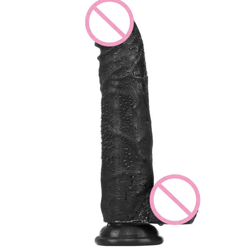 NXY Dildos Anal Toys Двойной слой жидкий силиконовый мягкий и толстый жеребец, симулятор пениса женский фаллоимитатор для взрослых секс продукты JJ 0225