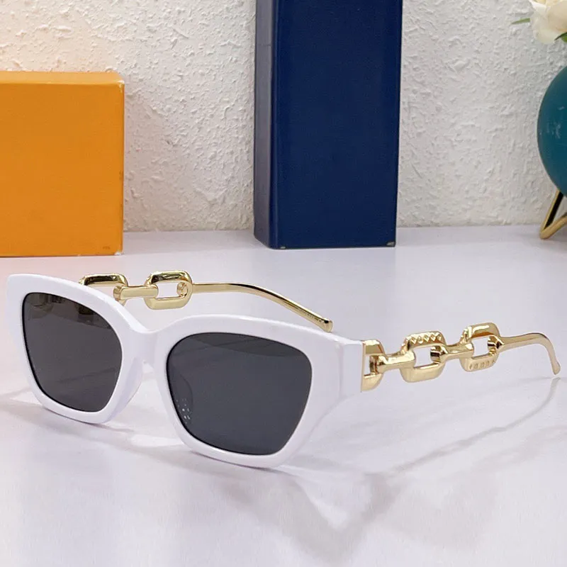 Okulary przeciwsłoneczne dla kobiet Z1473E Przezroczyste koty oka okulary przeciwsłoneczne Modna klasyczna czarna glasse metalowa świątynia najwyższej jakości projektant SU255D