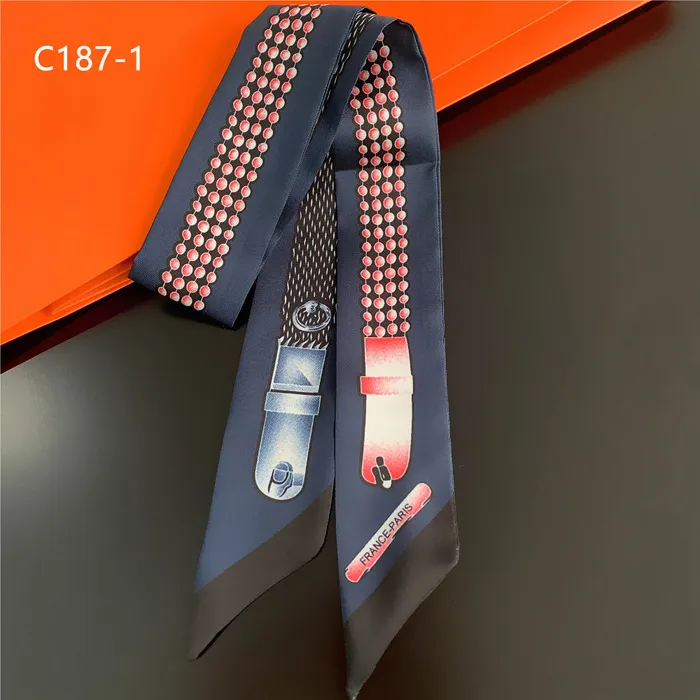 Foulards d'extérieur Mode Bandeau Pour Femmes Chic Lady Bandeau Bandeau Imitation Soie De Luxe Design Longue Cravate Neckerchie294w