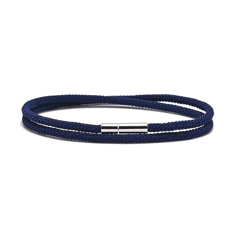 Link Chain Minimalista Homens Pulseira Colorida Milan Corda Braslet Preto Fio Vermelho Braclet Yoga Meditação Jóias Presente Para Boyfriend298N