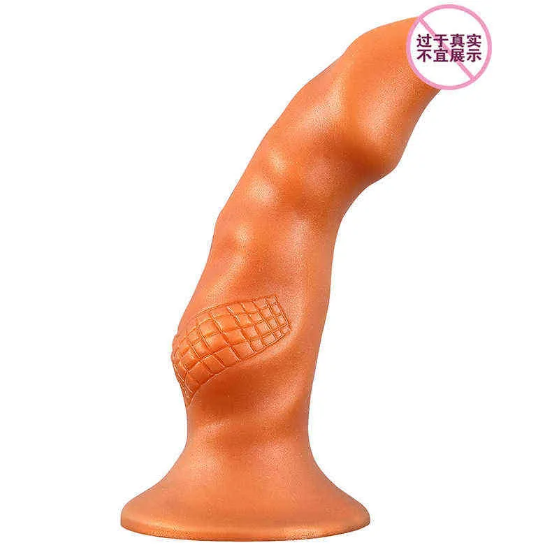 Nxy dildos anal leksaker monster simulering penis vuxna produkter flytande silikon rolig plugg män och kvinnors bakgård onani enhet 0225