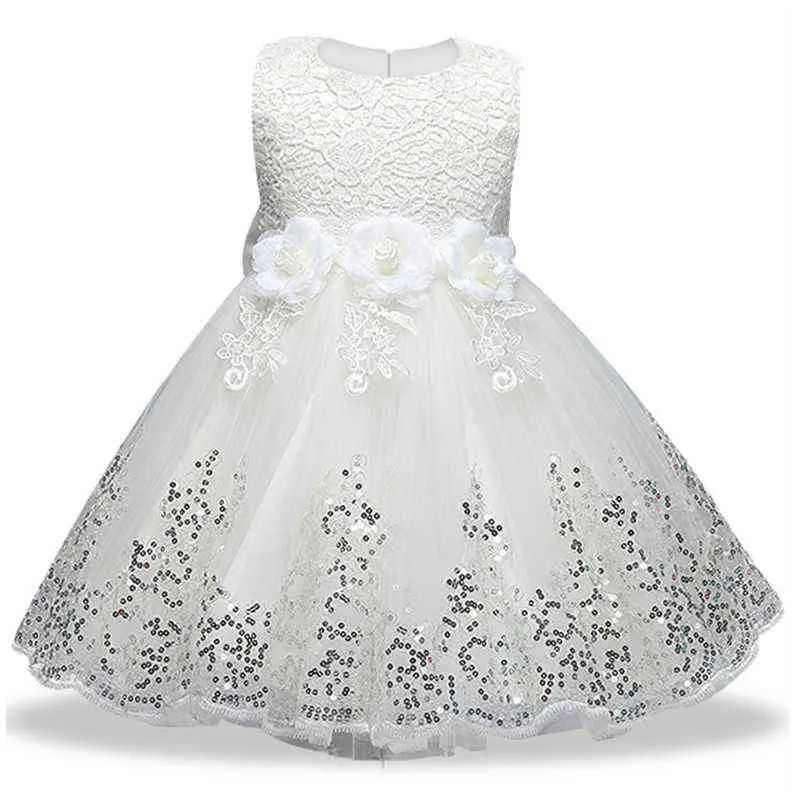 LZH Infant Christmas Dresses For Baby Girls Lace Princess Dress Baby 1st Year Birthday Dress Baptism Party Dress Newborn Clothes G1129