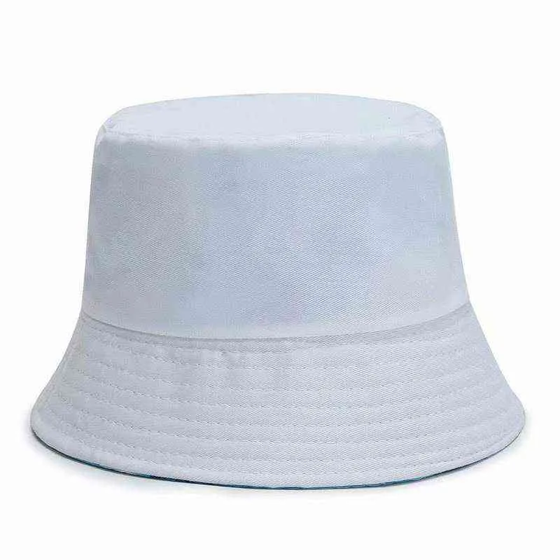 Novo Unisex Summer Bucket Chapéu Mulheres Ao Ar Livre Pesca Pesca Caça Caçador Homens Sol Evitar Chapéus Cópia Cópia Texto Fishman Hat Y220301