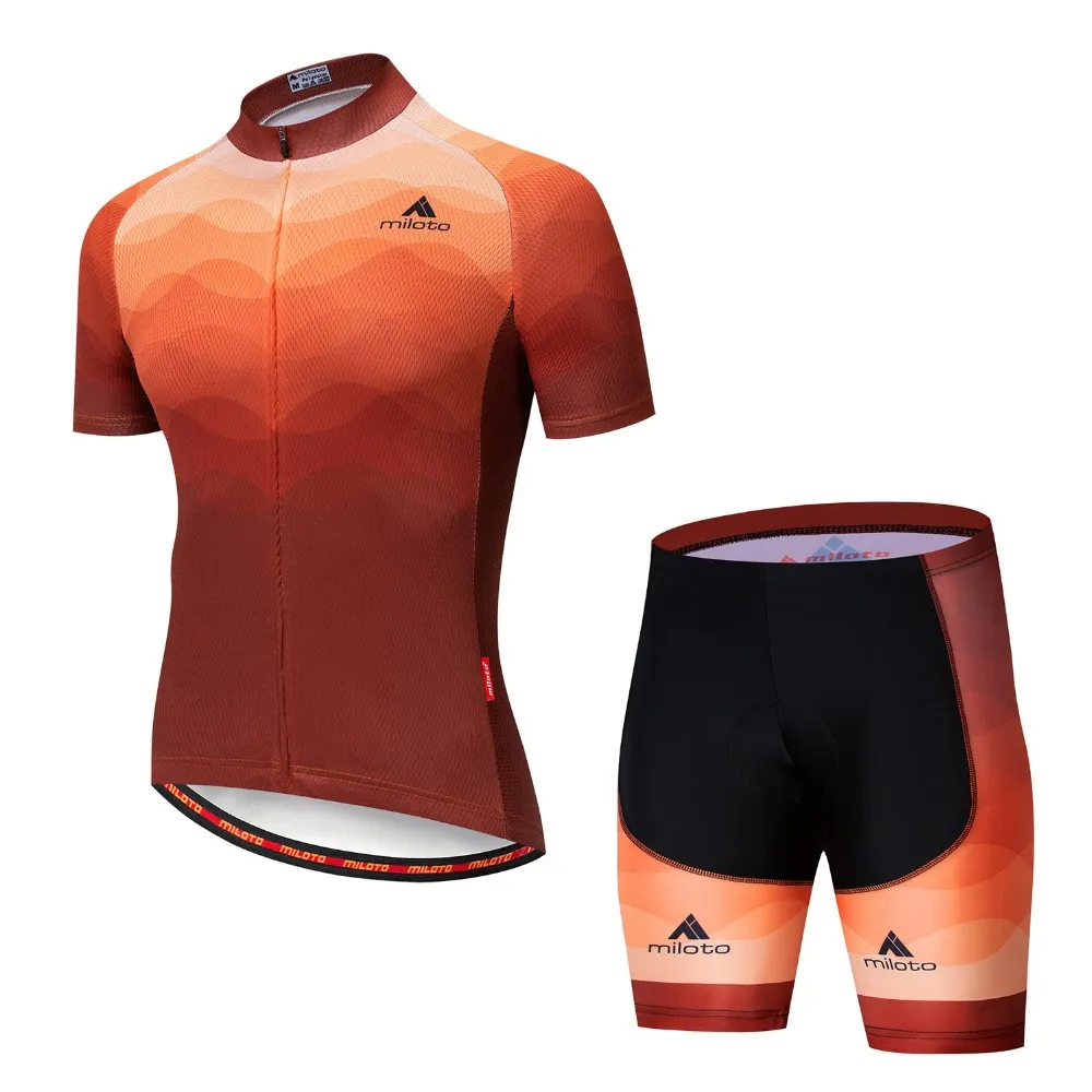 2022 Miloto verano ciclismo Jersey conjunto transpirable equipo carreras deporte bicicleta kits para hombres ropa de bicicleta corta M0843235