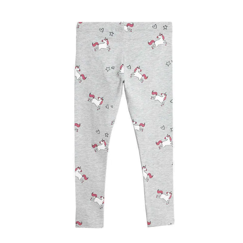 Jumping mètres bébé filles licorne dessin animé leggings pantalons enfants printemps automne vêtements en coton imprimé licornes mode 210529