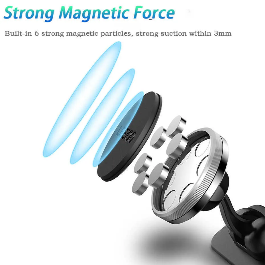 Carro magnético Universal Telefone Telefone Magnet ímã Montagem Rotating Stand para iphone 11 x 8 7 6 Samsung Huawei Xiaomi Oppo Vivo