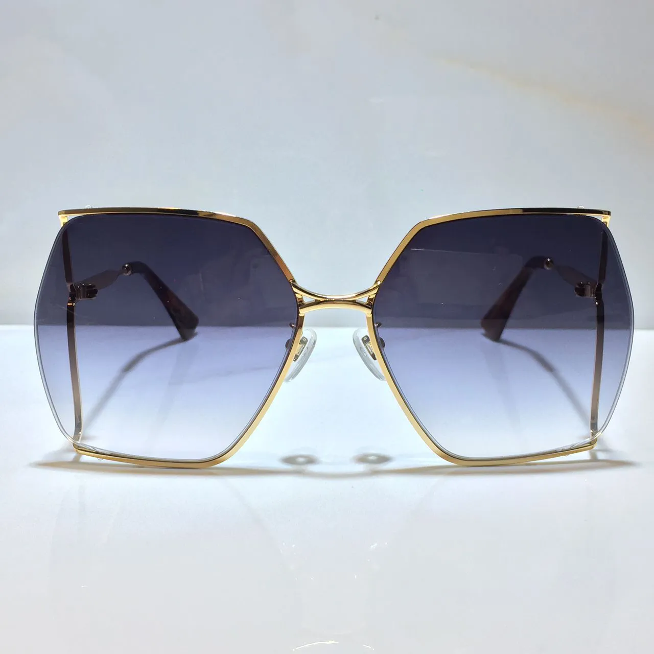 sunglasses for women classic Summer Fashion 0817S Style metal and Plank Frame eye glasses UV Protection Lens 0817249M