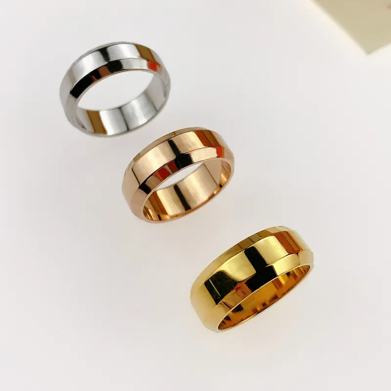 Ring unisex moda podwójnie fazowane kamienie męskie i damskie biżuteria zakrzywiona pierścionki prezenty Fashions Akcesoria 255G