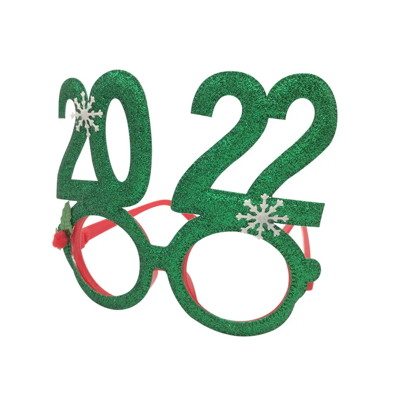 Bonne année Photomaton accessoires numéro 2022 lunettes fête décoration bricolage Funy Photobooth décoration nouvel an fête fournitures