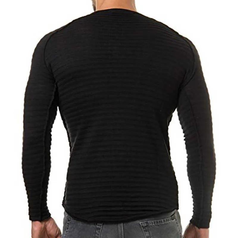 Heren truien herfst winter gebreide trui mannen lange mouw gestreepte truien solide slim fit mannen pullover Suiner Hombre 2111006