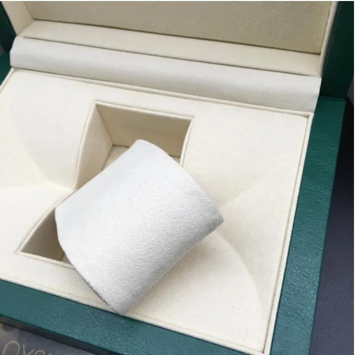 Designer Rolexables TopQuality Green Watch Boxes Original Box Papers Card Purse Gift Boxes Sac à main pour 116660 116710 116520 116613300G