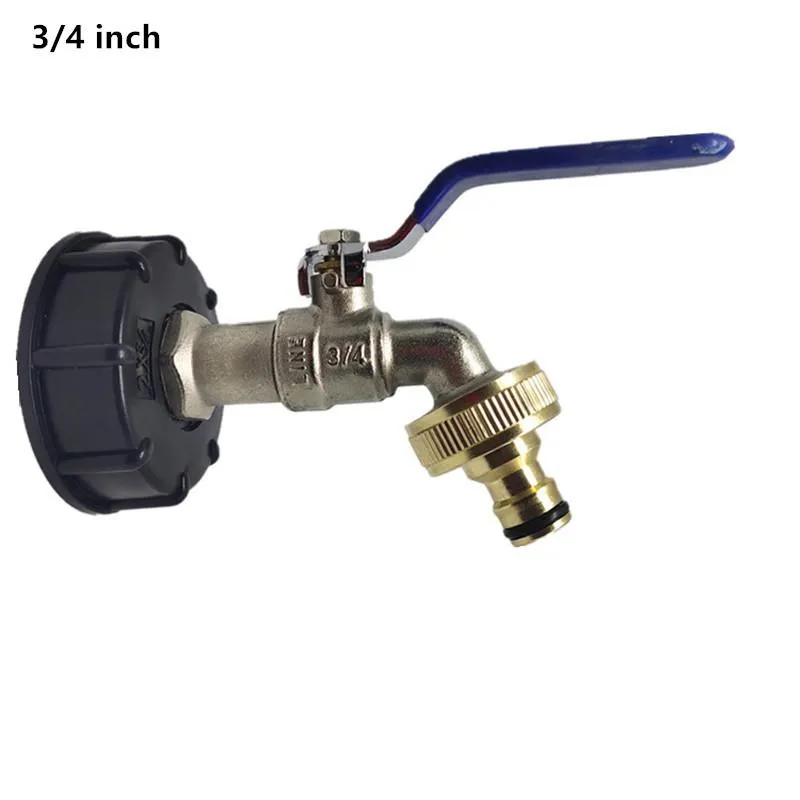 Watering Equipments IBC Tank Tap Fuel Adapter Brass Replacement Valve Fitting Parts For Home Garden Water Connectors Faucet P249R