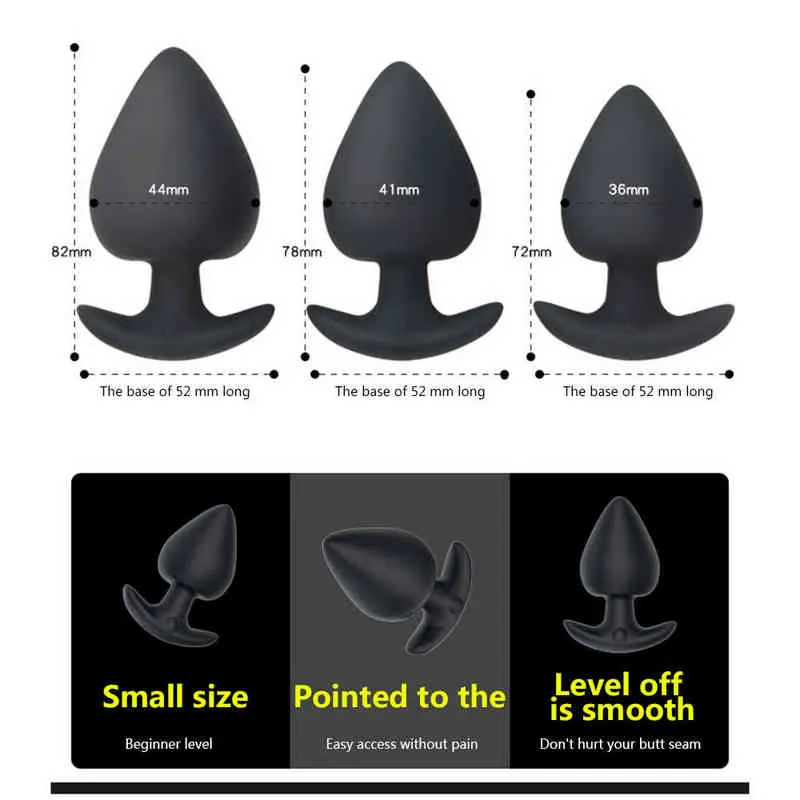 NXY Vibrators Sex Anal Vibrator för Man Trådlös Fjärrkontroll Silikon Butt Plug Gay Toy Kvinna Vuxen Produkter Prostata Massager 1220