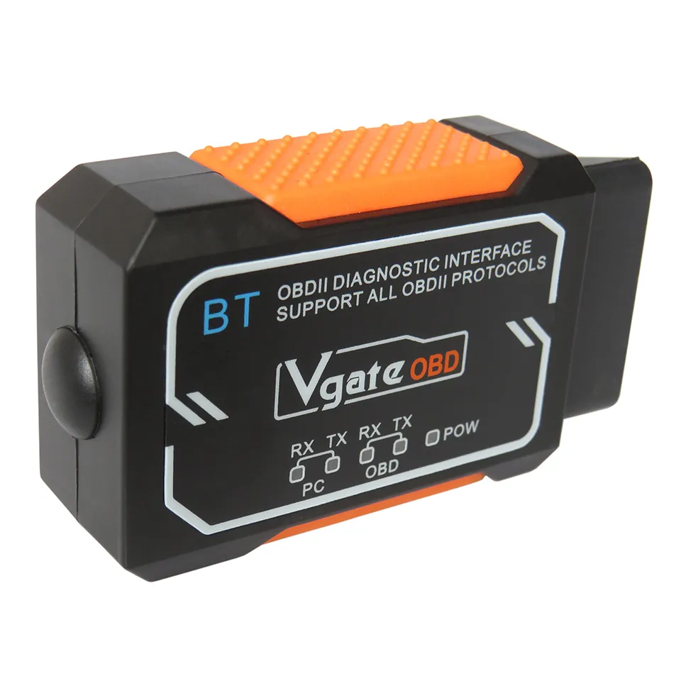 자동차 ELM327 BLUETOOTH V1.5 진단 도구 ELM 327 V 1.5 OBD 2 II 인터페이스 Android/iOS PIC18F2480 용 VGATE OBD2 스캐너