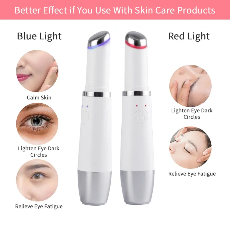 Mini Eye Heal Head Care Massager Красота Перо лица Кожи подъема против морщин Отопление Массаж Машина Сумки Темные круги Удаление 220216