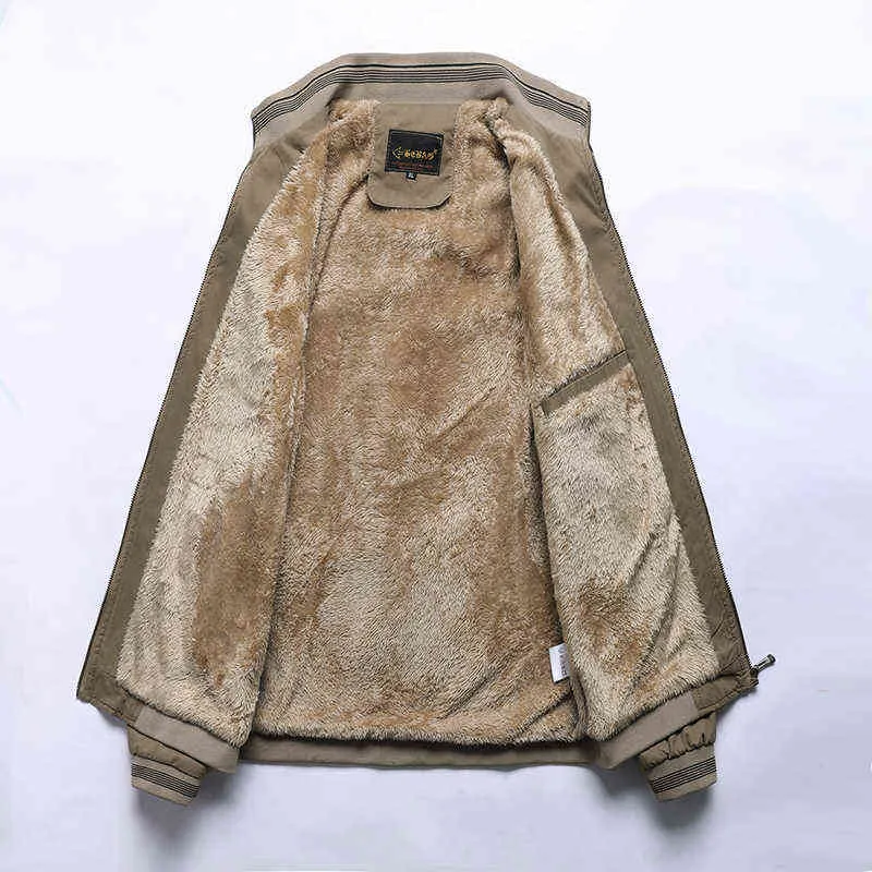 Herbst Männer Jacken 100% Baumwolle Chaqueta Casual Solide Mode Vintage Warme Vestes Mäntel Hohe Qualität M-5XL Winter Jacke Männer 211029